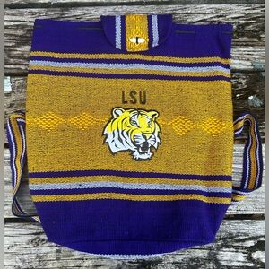 Louisiana State University LSU Tigers Sarape Type Backpack Bag B-5